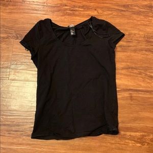Black Plain t Shirt